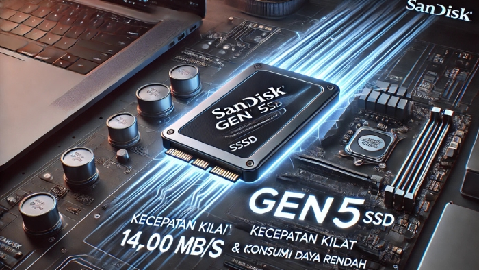Ilustrasi SanDisk Gen5 SSD.